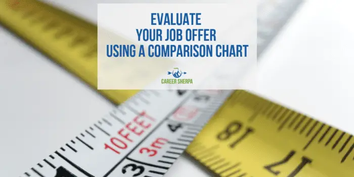Evalúe su oferta de trabajo utilizando un cuadro comparativo