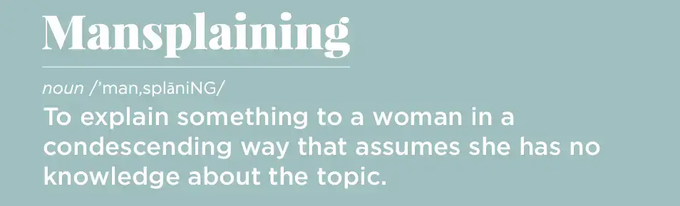 La guía para manejar a los mansplainers en el trabajo